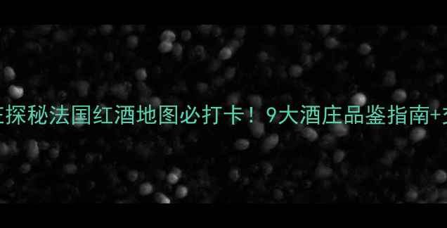 图片 兰斯酒庄探秘法国红酒地图必打卡！9大酒庄品鉴指南+交通攻略