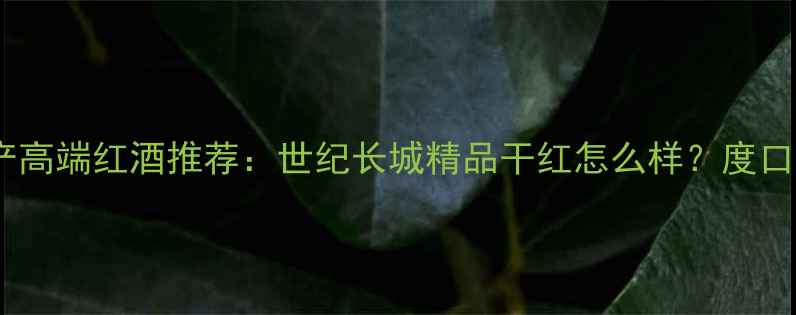 国产高端红酒推荐世纪长城精品干红怎么样度口碑