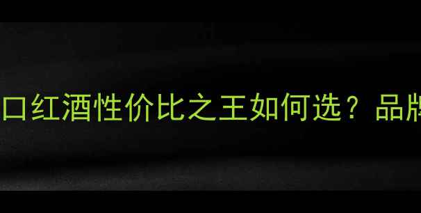 沈东军乐朗葡萄酒价格全进口红酒性价比之王如何选品牌背景选购技巧品鉴指南