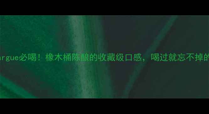 法国红酒Lamargue必喝橡木桶陈酿的收藏级口感喝过就忘不掉的波尔多佳酿