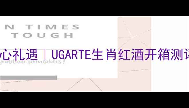 图片 猴年专属·国潮匠心礼遇｜UGARTE生肖红酒开箱测评（附送礼指南）2