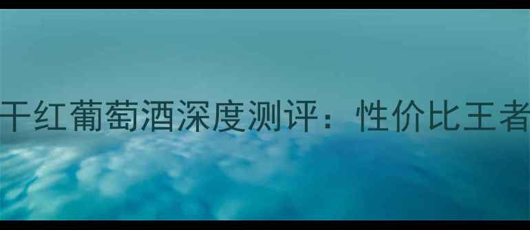 碧加侯爵庄园干红葡萄酒深度测评性价比王者的口感与品质