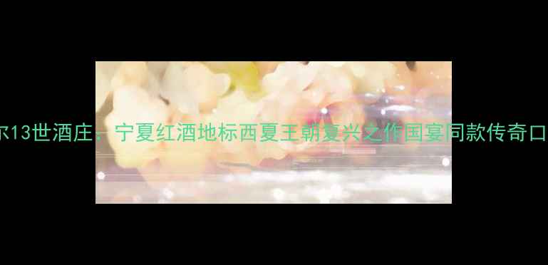 图片 银川摩尔13世酒庄：宁夏红酒地标西夏王朝复兴之作国宴同款传奇口感深度1