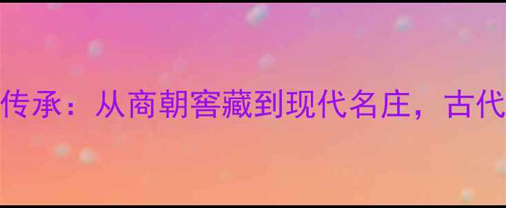 中国葡萄酒千年传承从商朝窖藏到现代名庄古代匠人的智慧密码