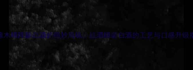 橡木桶陈酿白酒的绝妙风味红酒桶装白酒的工艺与口感升级指南